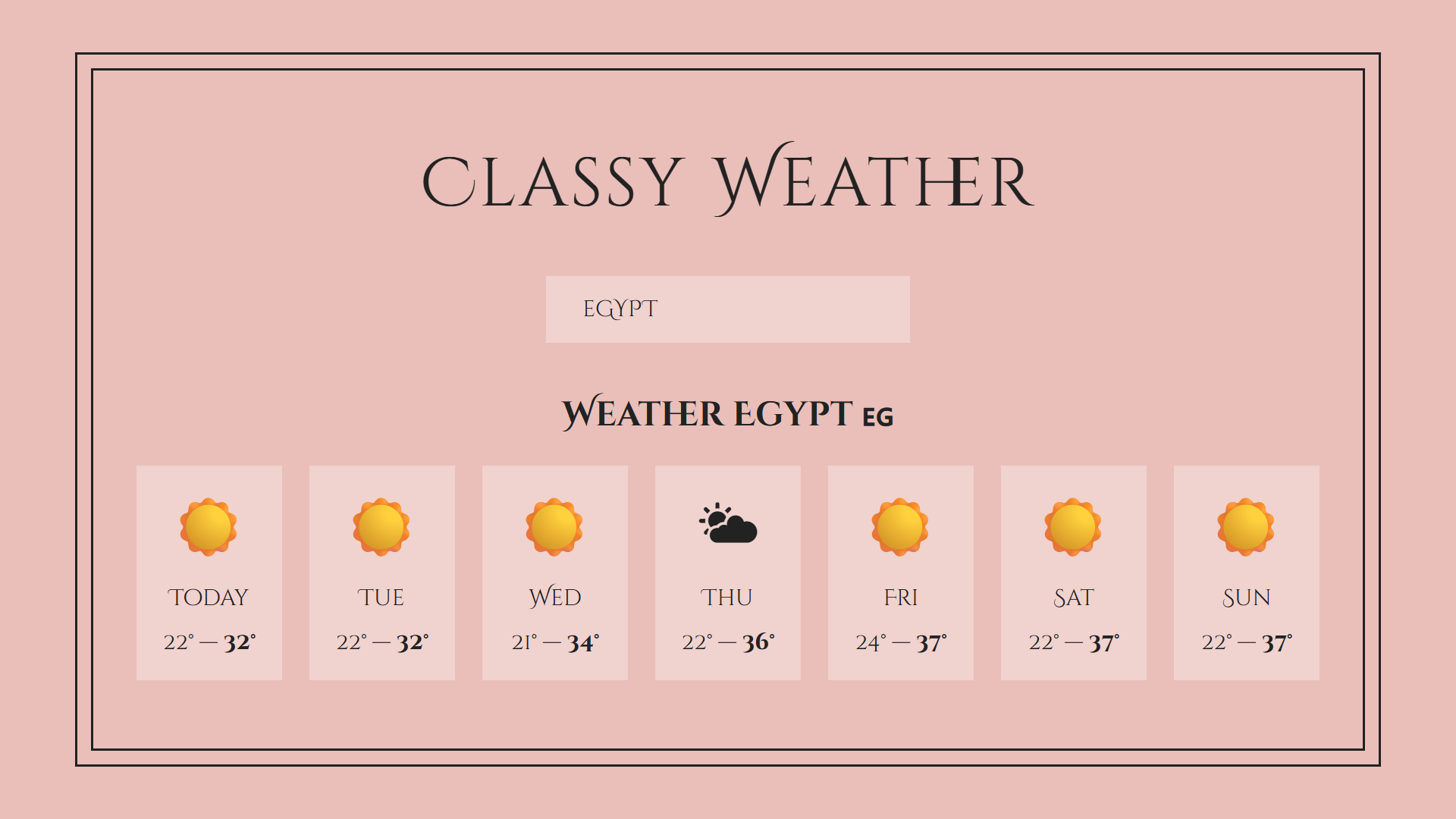 Classy Weather